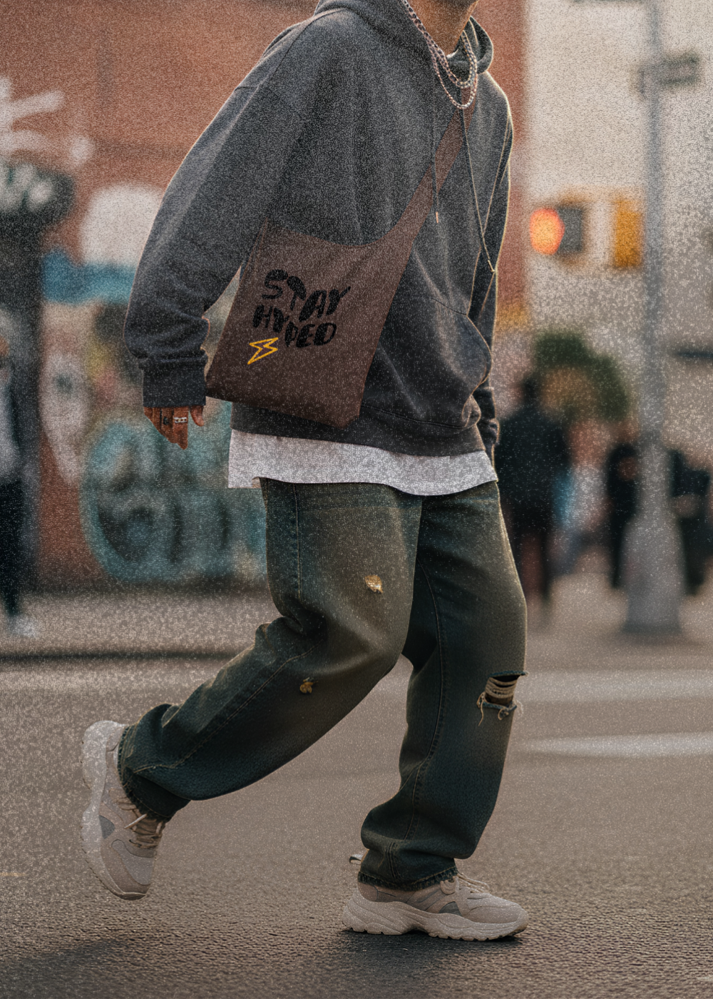 Stay Hyped Tsuno Bag — Brown / Blue