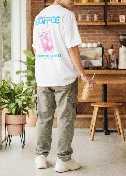 Cold Brew Goodness Tee — White / Oat
