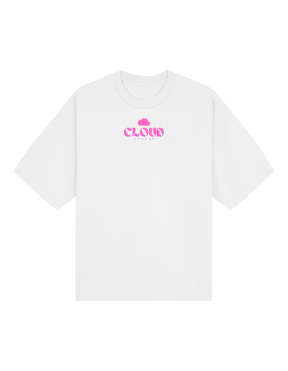 Magsaysay Night Shift Tee — White (Black / Pink Print)
