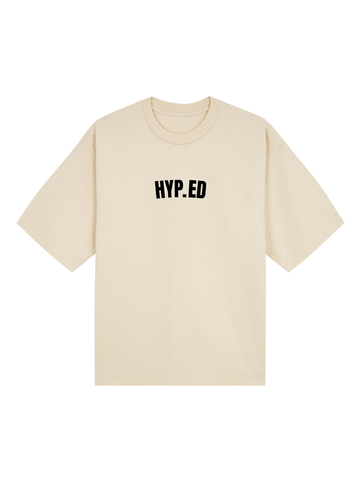 Stay Hyped Tee — Black / Gray / Oat / White