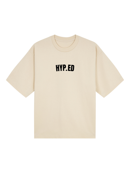 Stay Hyped Tee — Black / Gray / Oat / White